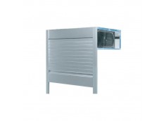 Rideau d'armoire en aluminium à cassette 145x60