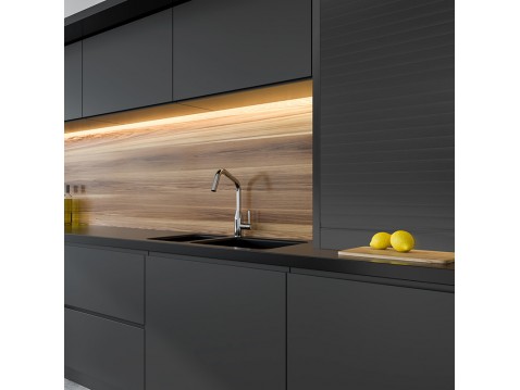 Rideau d'armoire en aluminium à cassette 145x90