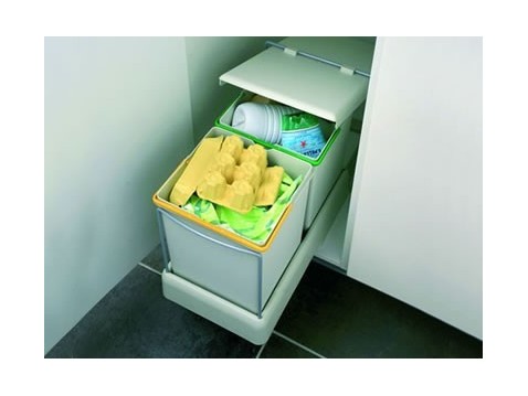Poubelle écologique pour meuble de 40 cm , 2...