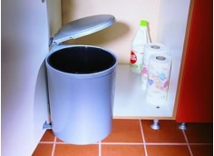 Poubelle ronde pour meuble de 40cm, 13L.