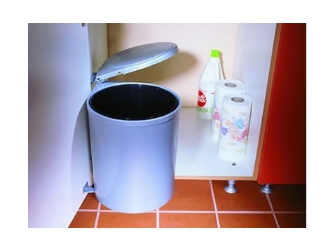 Poubelle ronde pour meuble de 40cm, 13L.