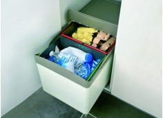 Poubelle écologique pour meuble de 45 cm , 2 bacs : 2 x...