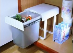 Poubelle monobac pour meuble de 35 cm , 16L .