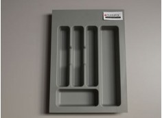 Range-couverts pour tiroir de 40 cm , gris.