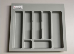 Range-couverts pour tiroir de 60 cm , gris.