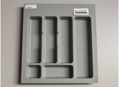 Range-couverts pour tiroir de 50 cm, gris.