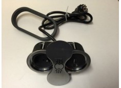 Bloc prise inox encastré une prise de courant   un port...