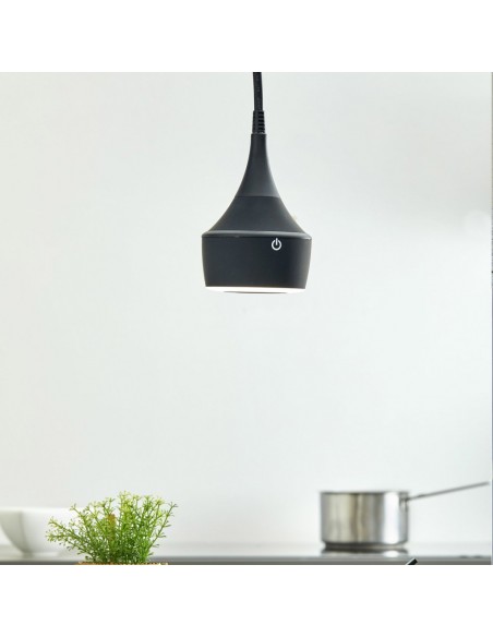 Suspension prise Mercury incluant un éclairage led